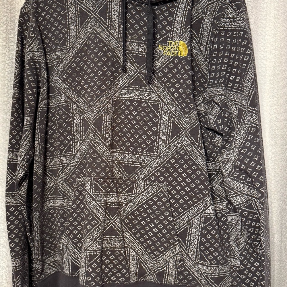 The North Face Black and White Patterned Hoodie